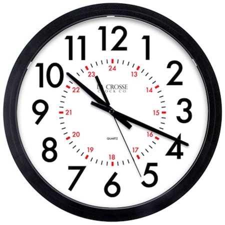 La Crosse Technology 404-2636 14 in. Quartz Commercial Wall Clock LA577145
